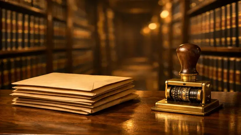 مظاريف أدلة وختم تاريخي، إثبات الضرر والاختصاص — توثيق يعزّز قوة الطلب